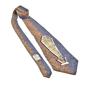 Nightmare Before Christmas Jack Skellington Tie Necktie RIP Art Deco Silk USA